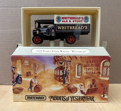MATCHBOX GREAT BEERS OF THE WORLD YGB11 1922 FODEN STEAM WAGON - WHITEBREAD
