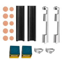 Billiard Cue Clamp 2 Pcs Pool Cue Tip Clamp Alloy Cue Stick Tip Repair Kit