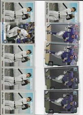 LOT OF 20 BRADEN BISHOP   ROOKIE CARDS SEATTLE MARINERS BOWMAN  