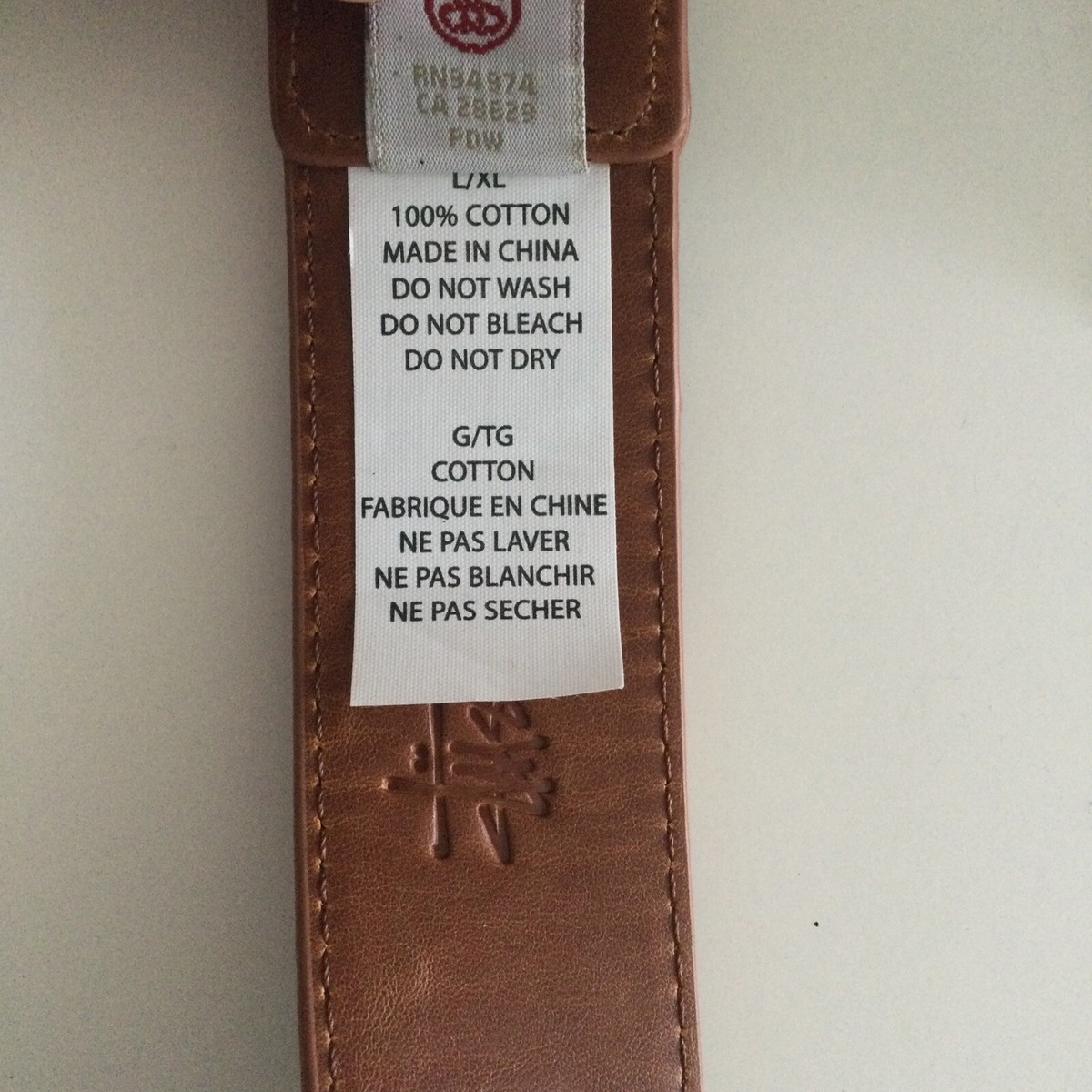 Stussy Leather /Cotton Brown Belt Size L/XL | eBay