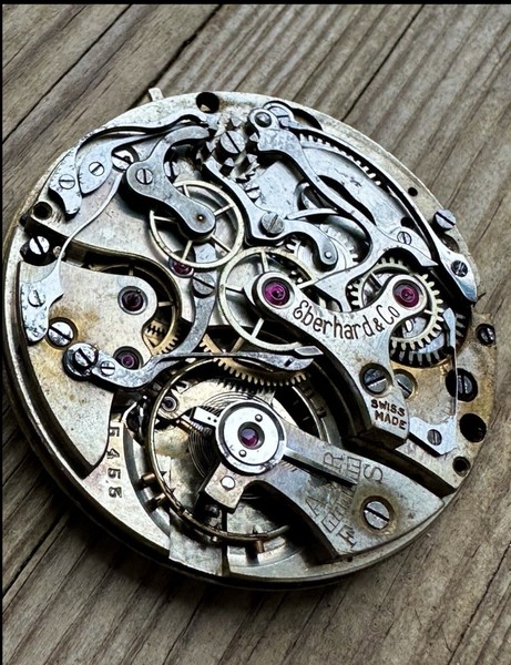 Vintage Eberhard chronograph Movement And Dial