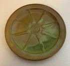 Frankoma ??? Pottery Wagon Wheel Prairie Green 9 1/4" Luncheon Plate