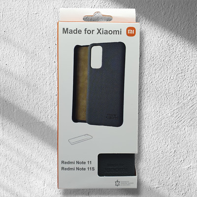 Made For Xiaomi Redmi Note 11 / 11S Schutzhülle Case Echtleder Leder NEU & OVP