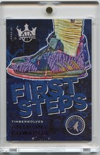 Anthony Edwards 2020 Panini Court Kings First Steps Violet RC #/49 Rookie Card