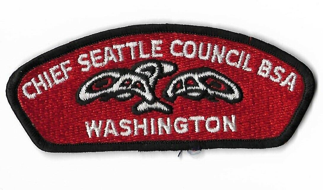 Chief Seattle Council BSA Washington CSP Pathc BLACK Border | eBay