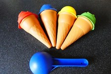 Ice Cream Set - 4 cones & scoop - see listing
