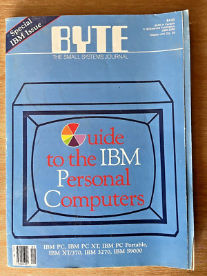 Fall 1984 Byte Magazine Special IBM Issue: IBM & IBM PCs Guide Paper Copy E01625