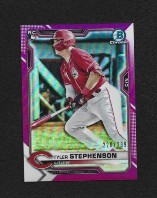 2021 Bowman Chrome Tyler Stephenson RC #87 Fuchsia Refractor 220