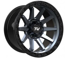 17 Tw Wheels Rims T21 Off Road Matte Black Gunmetal 6 Lugs Trucks Set Of 4