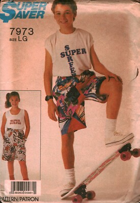 7973 Vintage Simplicity Sewing Pattern Girls Boys Bermuda length