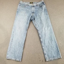 Vintage Eddie Bauer Jean Men's Size 38x32 Straight Fit Bootcut 100% Cotton Soft