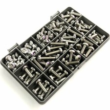 200 PIECE ASSORTED M6 STAINLESS STEEL POZI PAN HEAD MACHINE SCREW KIT