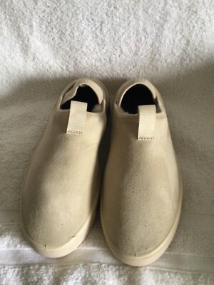 Ecco Women's Street Tray Leather Lounge Slip Sneaker Sheepskin Lining Size 40EUR
