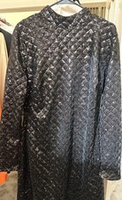 Women's Black Mock Turtleneck Long Sleeve Midi Dress Fashion Nova 1xl -new