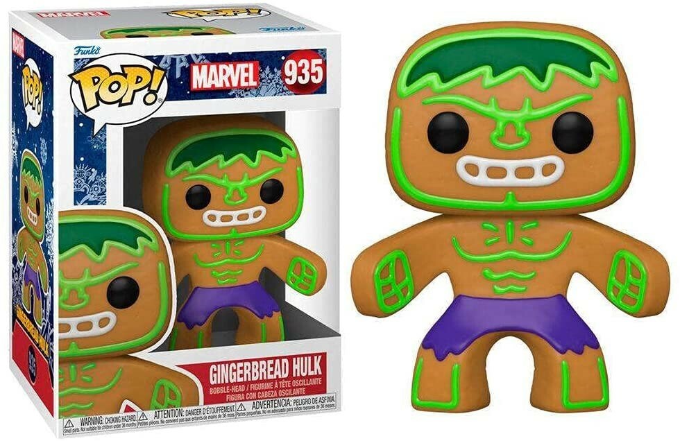 Funko - Pop Marvel: Holiday- Ginberbread Hulk Nuevo En Caja