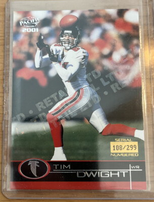 2001 Pacific Retail LTD Tim Dwight S/N 108/299 Card#18 Falcons