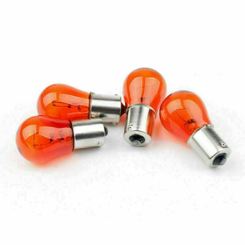 4pcs Turn Signal Light Lens Cover + Bulbs For XL 883 1200 48 Sportster T9 - Picture 3 of 5