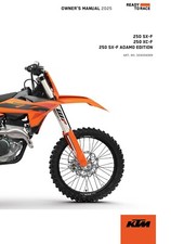 KTM Owners Manual Book Guide 2025 250 SX‑F EU