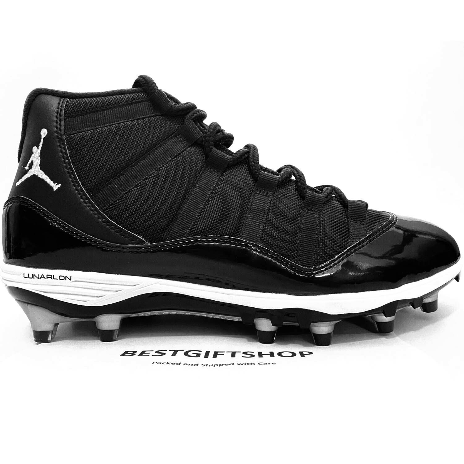 all white jordan 11 cleats