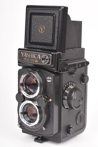 Yashica Mat 124G 120 Spiegelreflexkamera mit zwei Objektiven vollständig getestet, neue Dichtungen