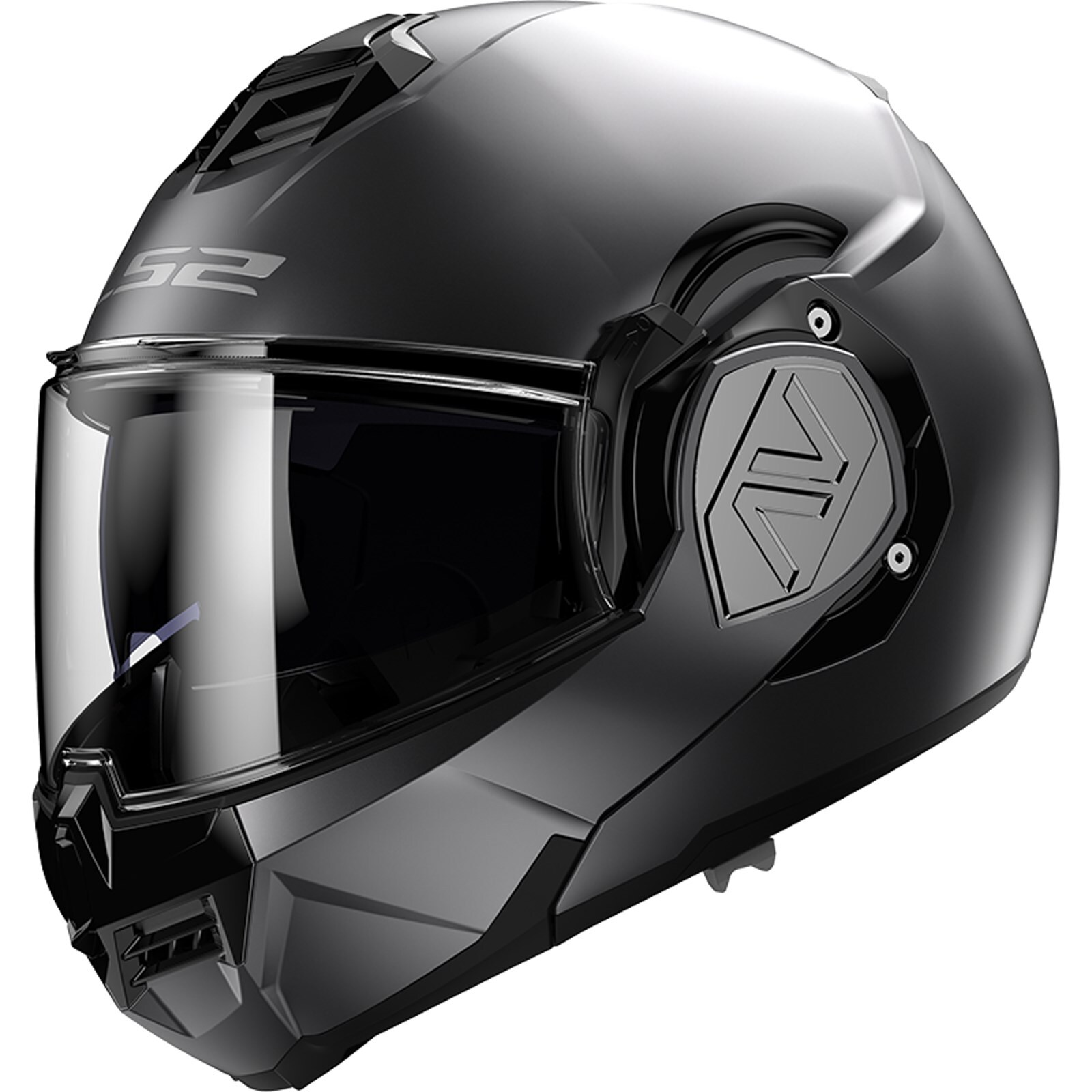LS2 Motorcycle Helmet Size L Advant Solid FF906 Flip with Visor Titanium Matte