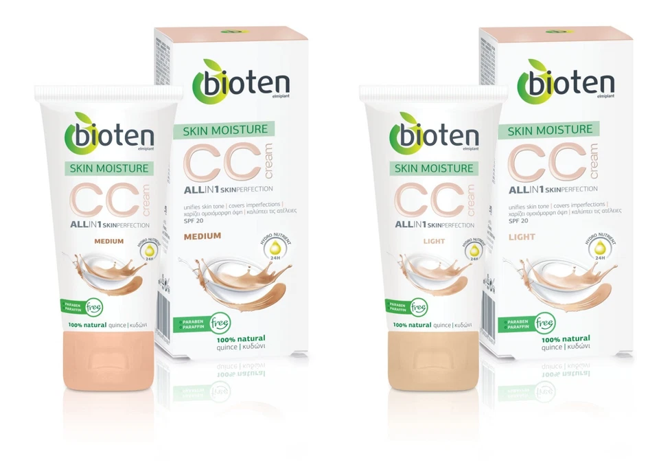 Bioten CC Cream Quince Extract Cover Imperfection Blemishes Spot Fatigue 50 ml