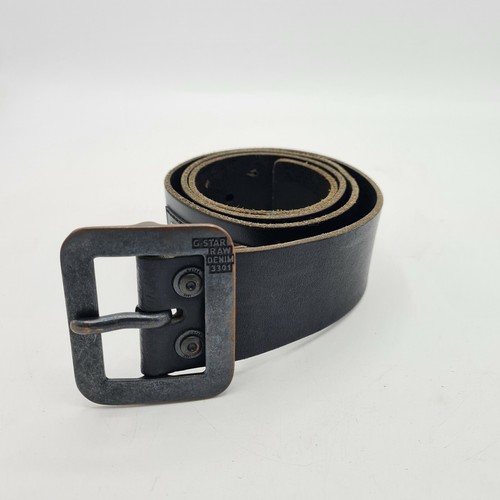 G-Star Raw 75S black leather belt 36 L 