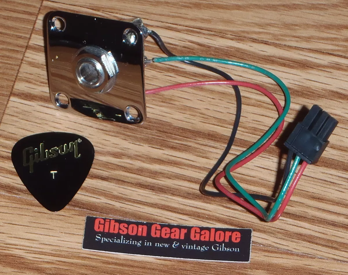 Gibson Les Paul Jack Nickel 1 4 Inch Input Guitar Parts Quick