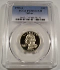 1995-S 25c SILVER PCGS PR70DCAM WASHINGTON QUARTER PROOF DEEP CAMEO PR 70 DC