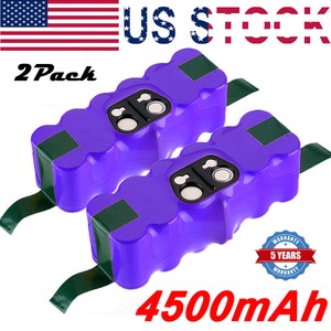 2x-4-5Ah-for-iRobot-Roomba-500-14-4V-Ni-Mh-attery-R3-600-700-800-890-900-Series