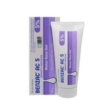BENZAC AC 5 Gel Benzoyl Peroxide Acne Pimple Galderma France 60g