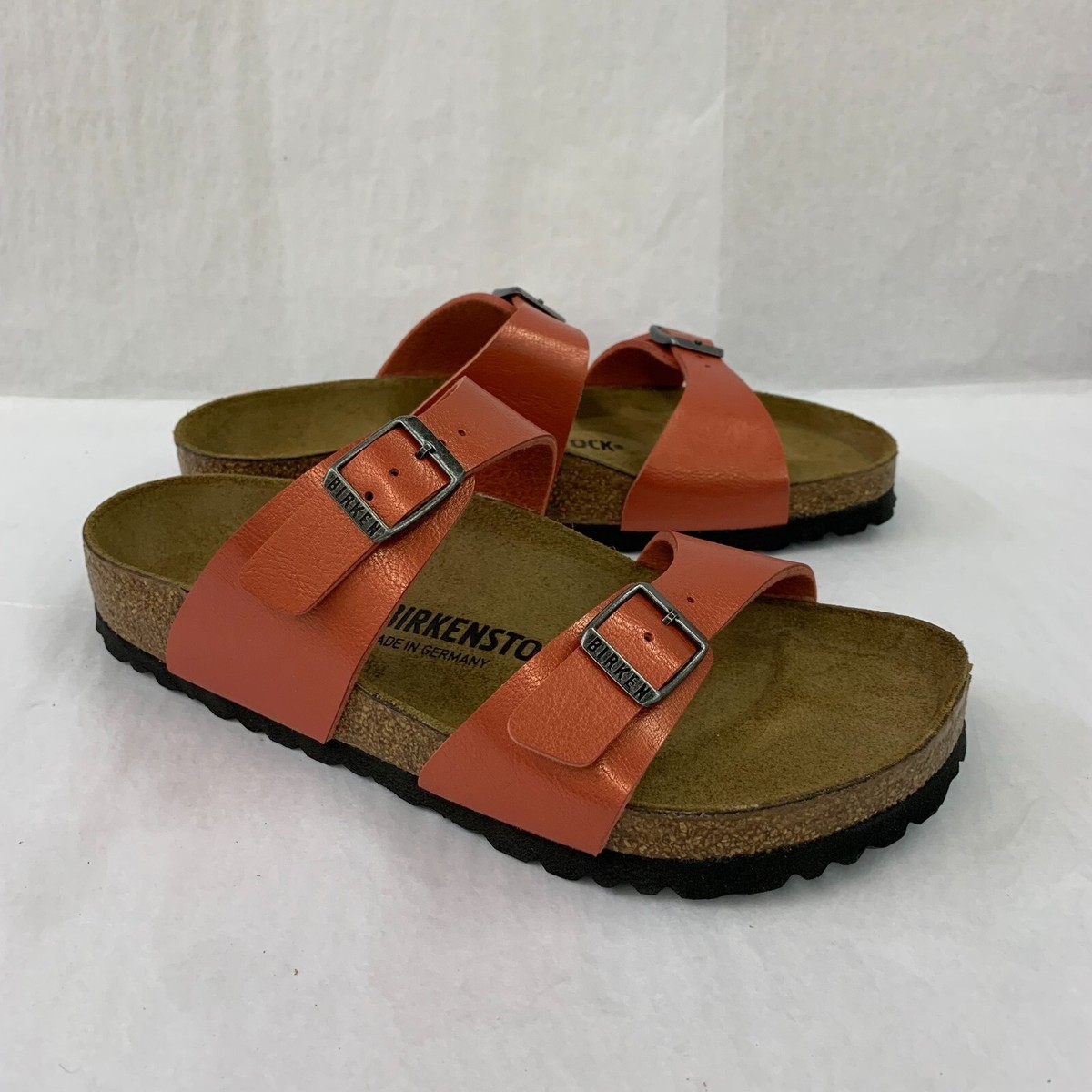 Birkenstock New w/ Box Sydney Graceful Mars Red Birko-Flor  display picture 2
