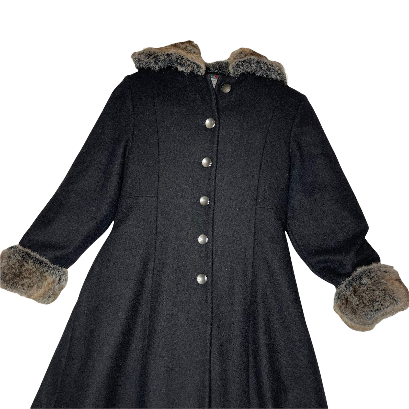 VTG Rothschild Girls 12 100% Wool Coat 