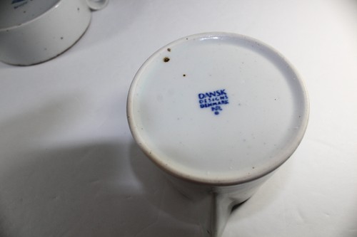 Dansk Brown Mist Sugar Bowl & Creamer Niels Refsgaard Denmark - Picture 14 of 14