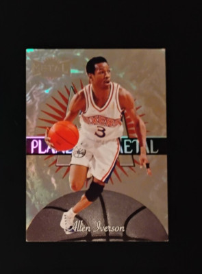 1997-98 Skybox Planet Metal Allen Iverson Card #2 of 15 PM near