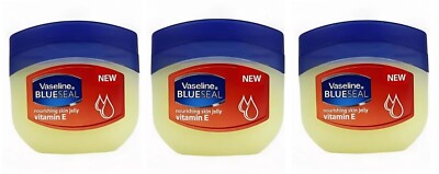 3 x Vaseline Blue Sea lNourishing skin patrolium jelly Vitamin E 250ml.