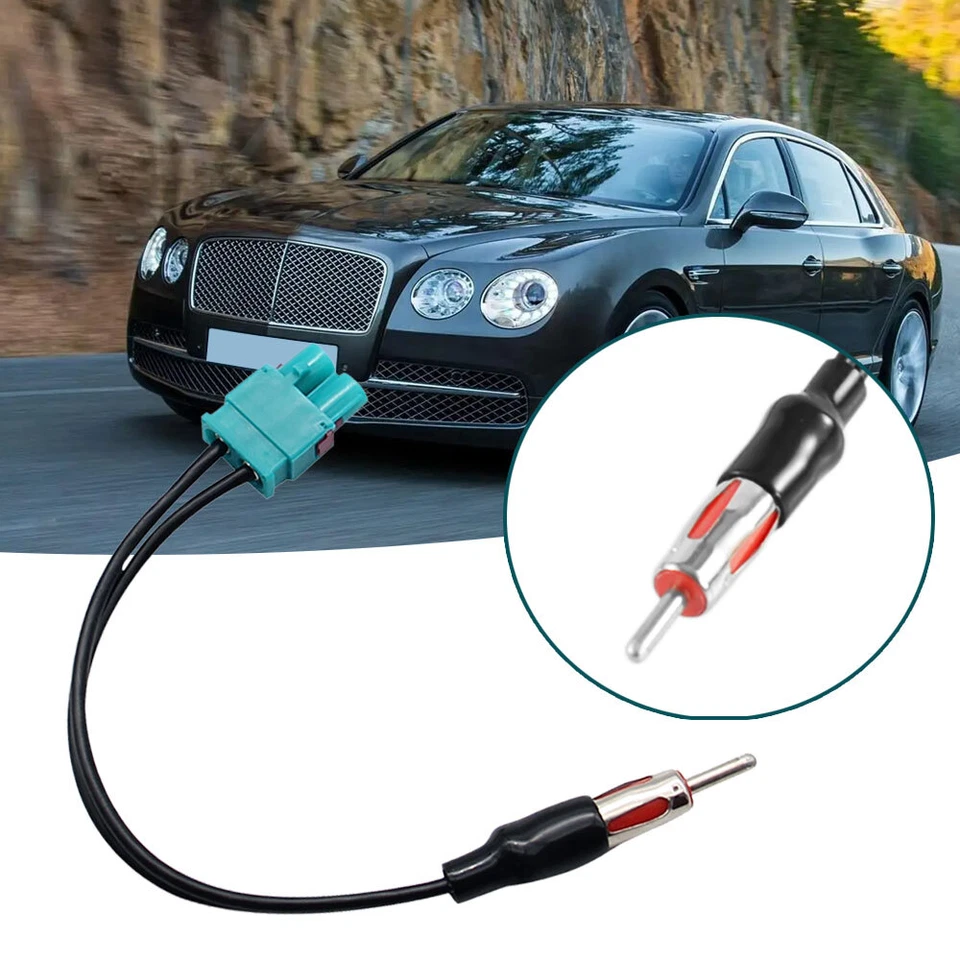 Adaptador Antena Radio Coche 8" Cable Audio Doble Fakra Din Macho Accesorios Aéreos Foto 2 de 4