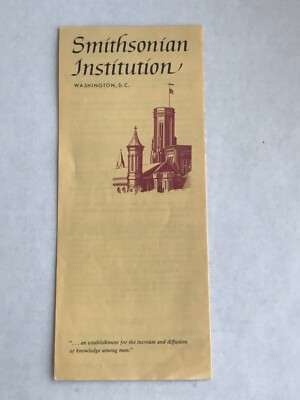 1970 Smithsonian Institution, Washington D.C. brochure