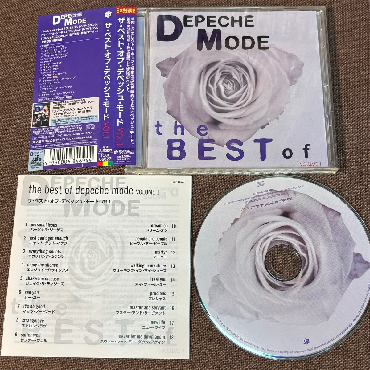 DEPECHE MODE The Best of Vol.1 JAPAN CD TOCP-66627 OBI +JPN