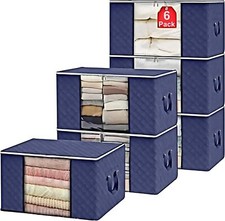 Storage Bags Moth Proof Clothes Organizer Large Duvet Bags Zips 90L Organizer