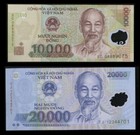 Vietnam Dong 30,000 - 1 x 20,000 & 1 x 10,000 VietNam Dong note foreign money