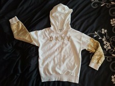 DKNY Kids Hoodie With Gold embellishment