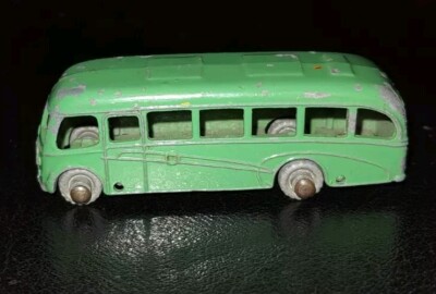 MATCHBOX LESNEY #21B BEDFORD BUS, DUNKELGRÜN, GPW, ORIGINAL 1957
