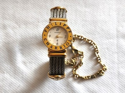 Philippe Charriol Damenarmbanduhr Swiss Quartz Edelstahl Läuft