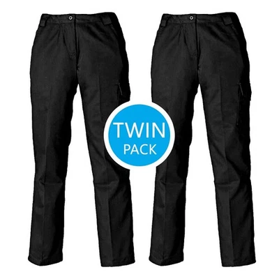 Ladies Dickies Redhawk Work Trousers WD855 in Black or Navy - 2 PAIRS FOR £20