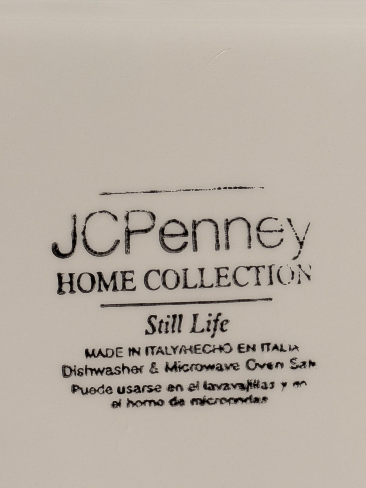 Vintage J C Penney Home Collection Still Life Divided Serving Tray Made In Italy