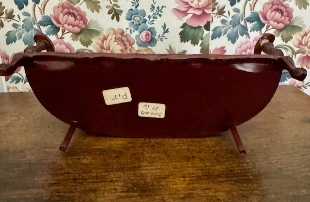 Sofá sofá cama tallado ornamentado azul Bespaq miniatura vintage para casa de muñecas escala 1:12 Foto 3 de 3