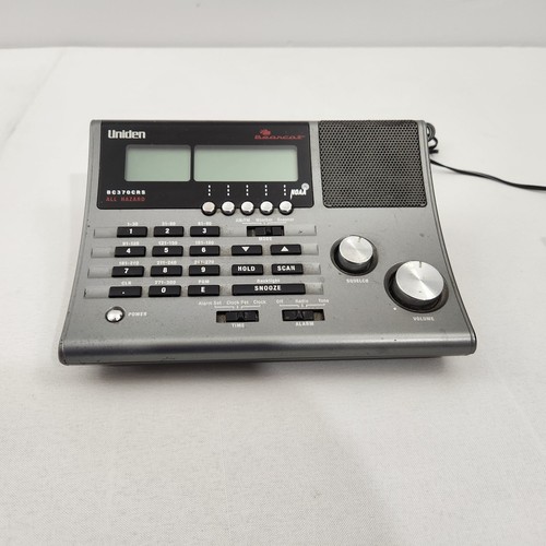 Uniden Bearcat BC370CRS Desktop Police Scanner Alarm Clock Weather AM/FM Radio - Zdjęcie 2 z 10