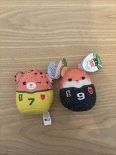 2 PCS Set Mc DONALD'S Squishmallows World Cup New 2026 Happy Meal Toys No Box