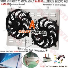 Aluminum Radiator Shroud Fan For 1969-1973 FORD MUSTANG/Mercury Cougar 5.0L 7.5L